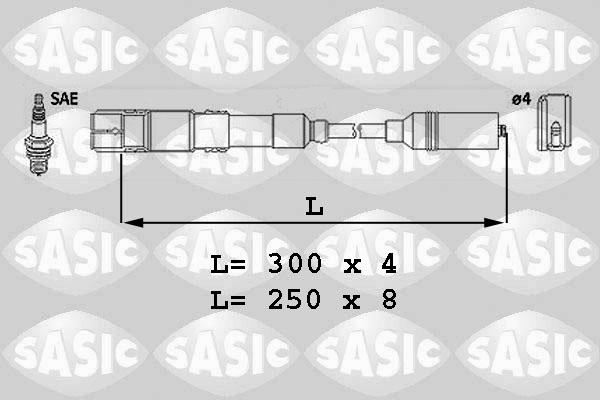 Sasic 9286023 - Комплект проводів запалювання autocars.com.ua