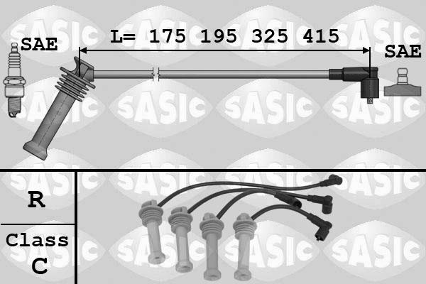 Sasic 9286031 - Комплект проводів запалювання autocars.com.ua