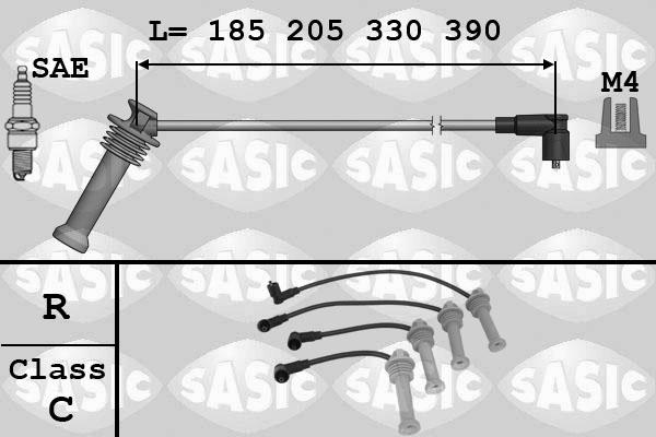 Sasic 9286043 - Комплект проводів запалювання autocars.com.ua