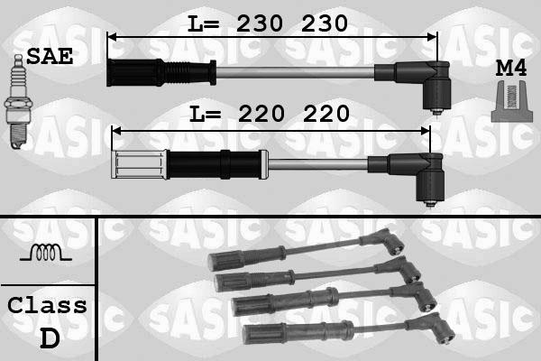 Sasic 9286045 - Комплект проводов зажигания avtokuzovplus.com.ua