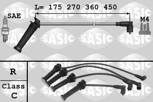 Sasic 9286049 - Комплект проводов зажигания autodnr.net