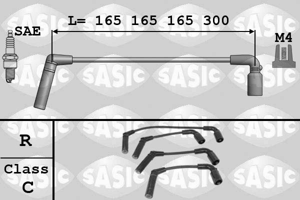 Sasic 9286055 - Комплект проводов зажигания avtokuzovplus.com.ua