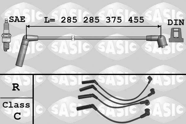 Sasic 9286059 - Комплект проводов зажигания autodnr.net