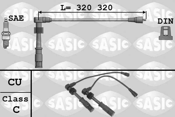 Sasic 9286060 - Комплект проводів запалювання autocars.com.ua