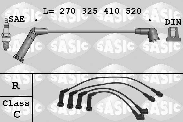 Sasic 9286077 - Комплект проводів запалювання autocars.com.ua