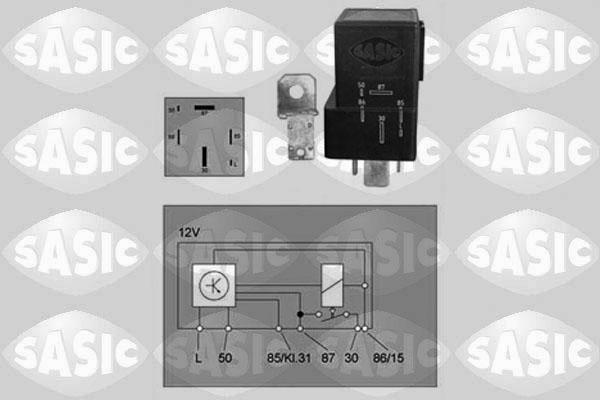 Sasic 9316008 - Реле, система розжарювання autocars.com.ua