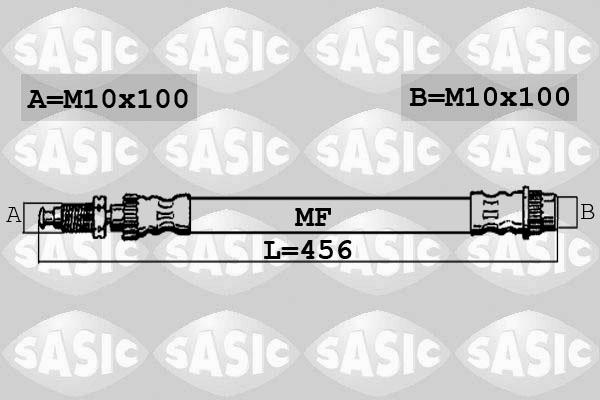 Sasic SBH0151 - Гальмівний шланг autocars.com.ua