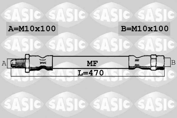 Sasic SBH0180 - Тормозной шланг autodnr.net