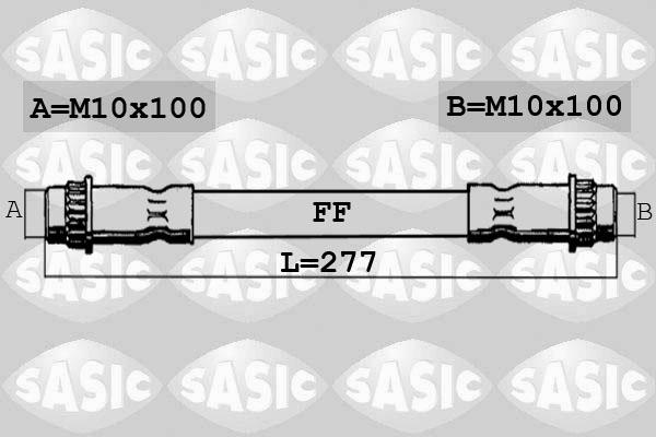 Sasic SBH4078 - Гальмівний шланг autocars.com.ua