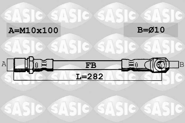 Sasic SBH6300 - Тормозной шланг avtokuzovplus.com.ua