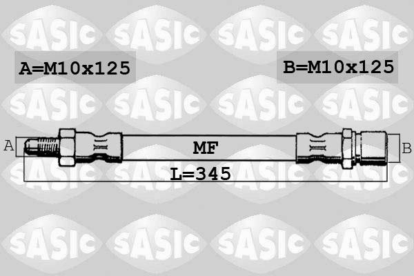 Sasic SBH6303 - Гальмівний шланг autocars.com.ua