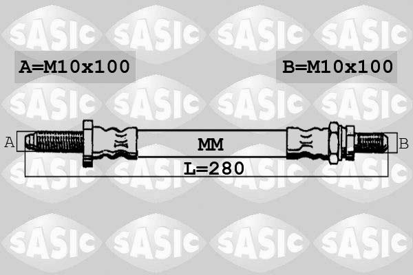 Sasic SBH6324 - Гальмівний шланг autocars.com.ua