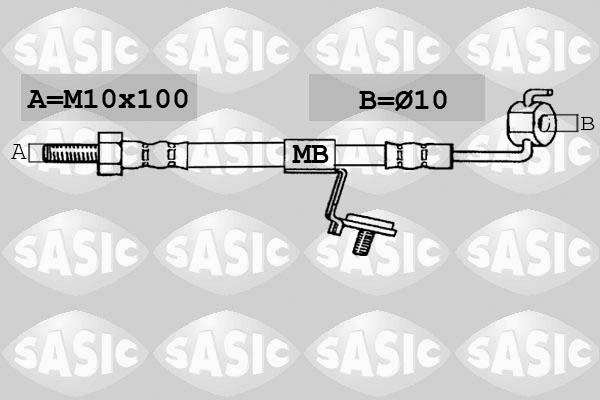 Sasic SBH6326 - Тормозной шланг avtokuzovplus.com.ua