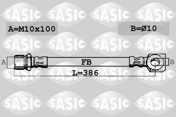 Sasic SBH6364 - Тормозной шланг autodnr.net