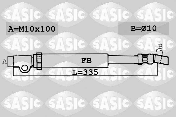 Sasic SBH6365 - Гальмівний шланг autocars.com.ua