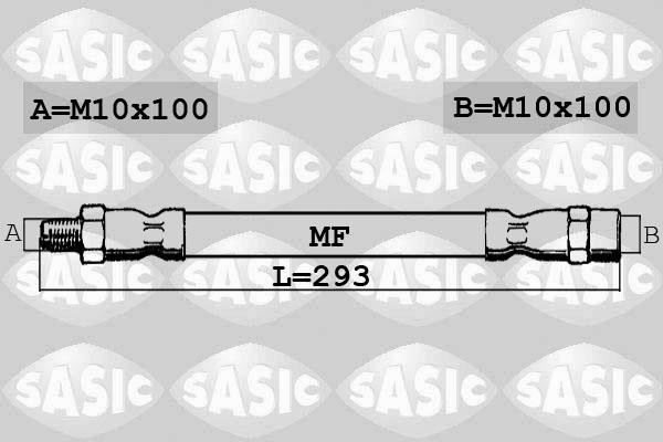 Sasic SBH6381 - Тормозной шланг autodnr.net