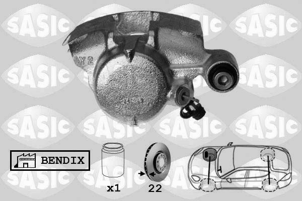 Sasic SCA0005 - Гальмівний супорт autocars.com.ua