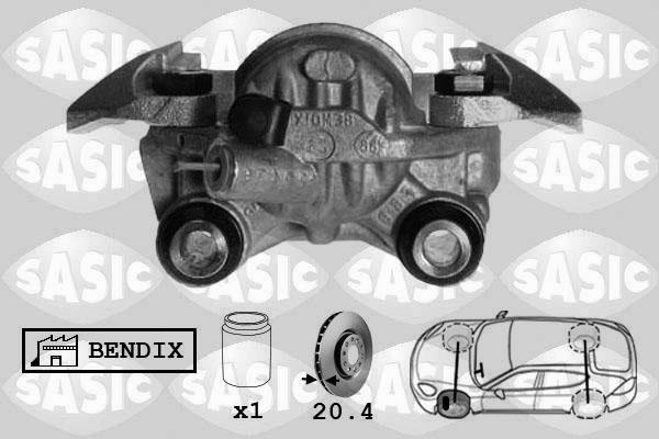 Sasic SCA0024 - Гальмівний супорт autocars.com.ua