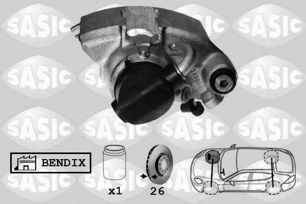 Sasic SCA0059 - Гальмівний супорт autocars.com.ua