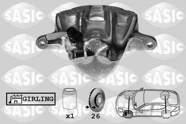 Sasic SCA0076 - Тормозной суппорт avtokuzovplus.com.ua