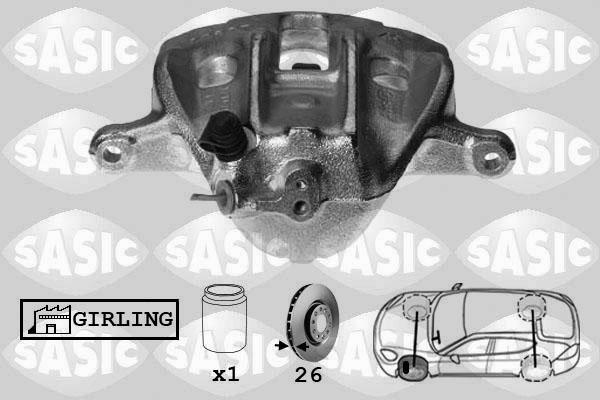 Sasic SCA0080 - Гальмівний супорт autocars.com.ua