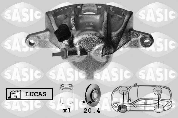 Sasic SCA0088 - Тормозной суппорт avtokuzovplus.com.ua