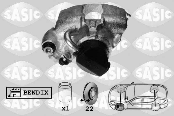 Sasic SCA0098 - Тормозной суппорт autodnr.net