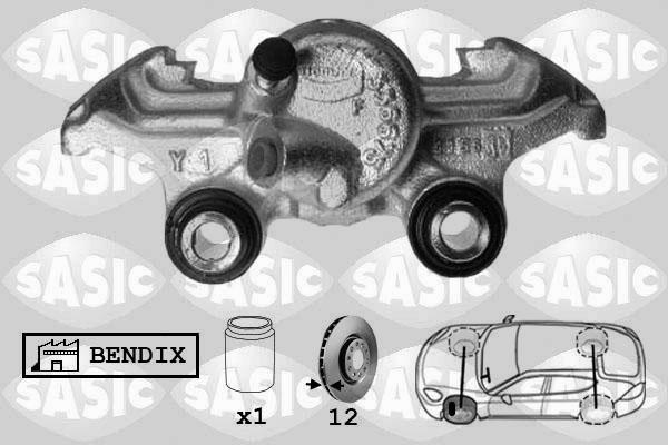 Sasic SCA4032 - Гальмівний супорт autocars.com.ua