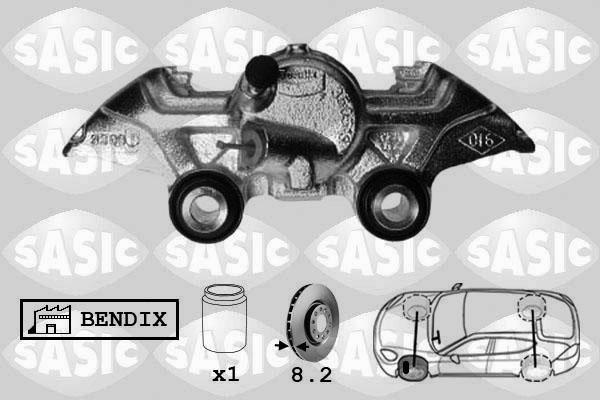 Sasic SCA4034 - Гальмівний супорт autocars.com.ua