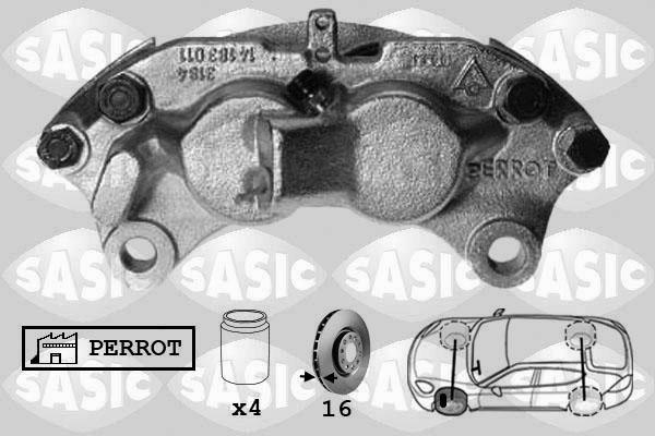 Sasic SCA6580 - Тормозной суппорт autodnr.net