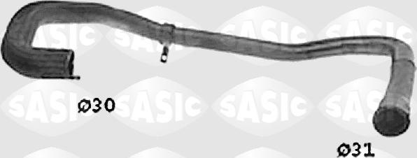 Sasic SWH0293 - Шланг радіатора autocars.com.ua