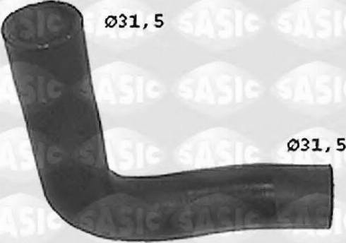 Sasic SWH0377 - Шланг радіатора autocars.com.ua