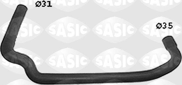 Sasic SWH0462 - Шланг радіатора autocars.com.ua