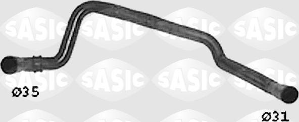 Sasic SWH0466 - Шланг радіатора autocars.com.ua