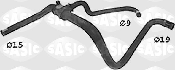 Sasic SWH0500 - Шланг радіатора autocars.com.ua