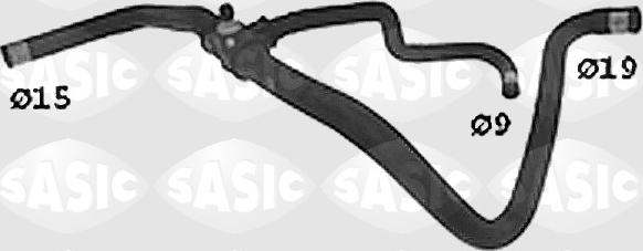Sasic SWH0514 - Шланг радіатора autocars.com.ua