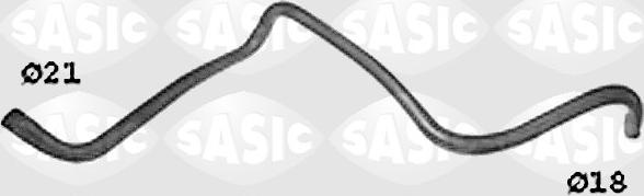 Sasic SWH0520 - Шланг радіатора autocars.com.ua
