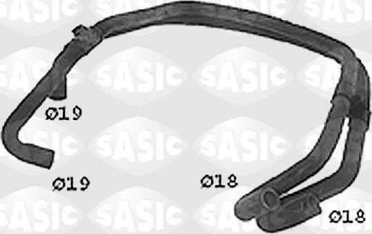 Sasic SWH4175 - Шланг радіатора autocars.com.ua