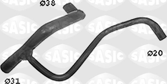 Sasic SWH4179 - Шланг радіатора autocars.com.ua