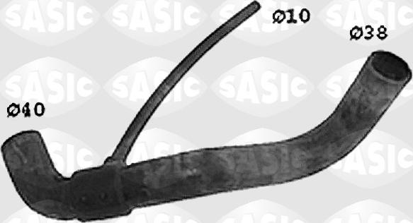 Sasic SWH4186 - Шланг радіатора autocars.com.ua