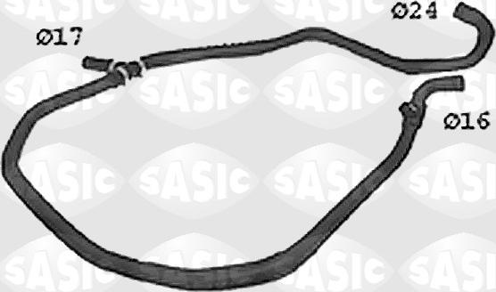 Sasic SWH4245 - Шланг радіатора autocars.com.ua