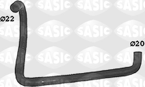 Sasic SWH4247 - Шланг радіатора autocars.com.ua