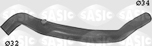 Sasic SWH4255 - Шланг радіатора autocars.com.ua