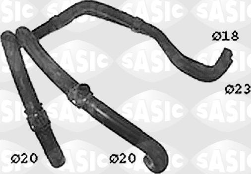 Sasic SWH4284 - Шланг радіатора autocars.com.ua