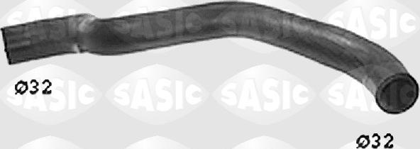 Sasic SWH6656 - Шланг радіатора autocars.com.ua