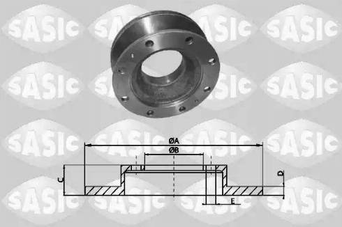 Sasic T616002 - Тормозной диск avtokuzovplus.com.ua