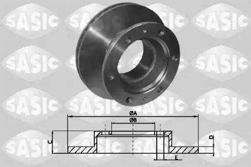 Sasic T616003 - Тормозной диск avtokuzovplus.com.ua