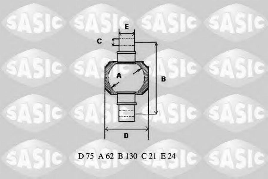 Sasic T772009 - Ремкомплект, направляти стійка autocars.com.ua