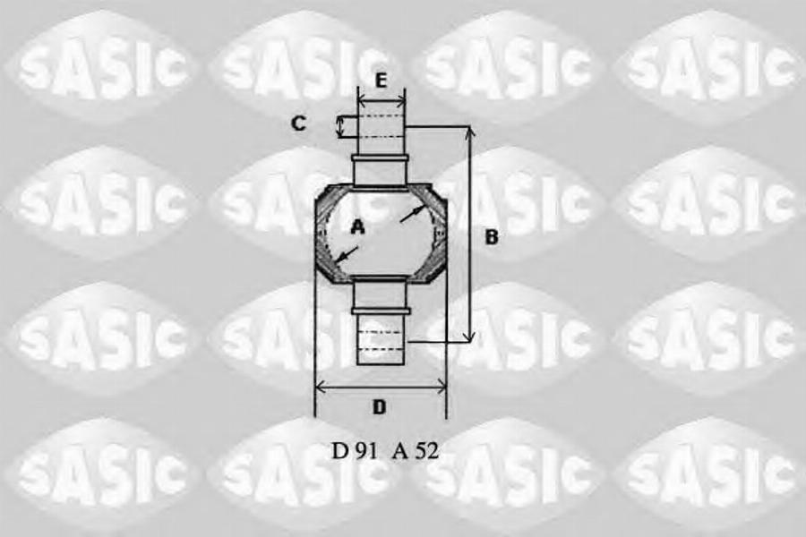 Sasic T772013 - Ремонтный комплект, рычаг подвески avtokuzovplus.com.ua