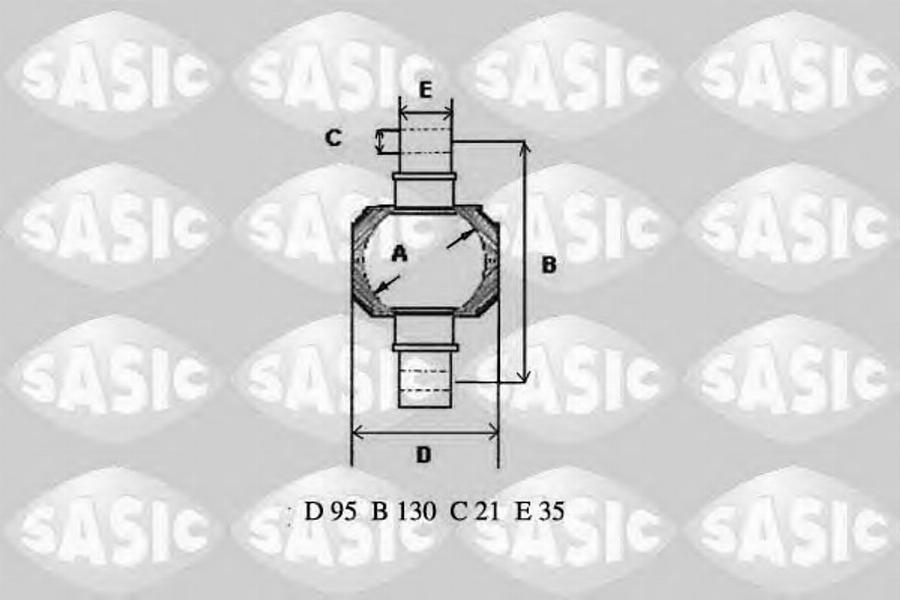 Sasic T772017 - Ремонтний комплект, важіль підвіски autocars.com.ua